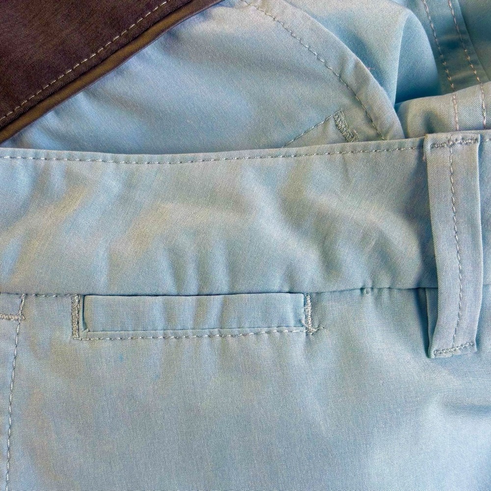 Quiksilver Amphibian Shorts Mens 36 Light Blue Hybrid Board Shorts Quick Dry 9in - Picture 8 of 10